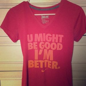 Dri-fit Nike running shirt.